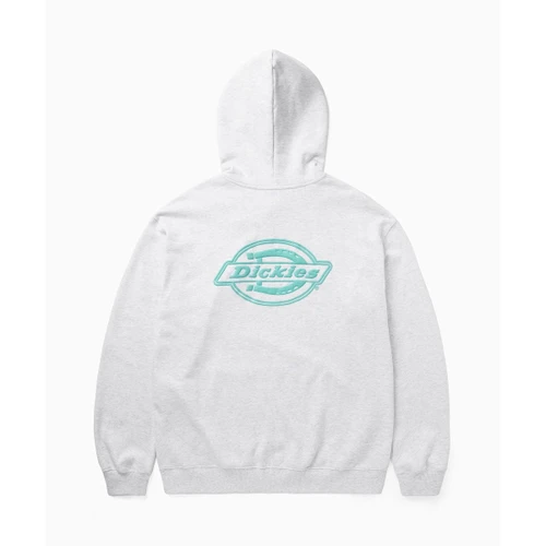 디키즈 백 모노 로고 후디 라이트 그레이 멜란지