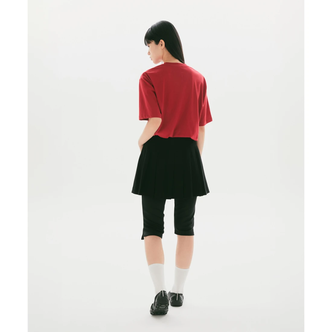 스파오 x 산리오 x 이토 준지 반팔 티셔츠 레드 SPRLG49U04