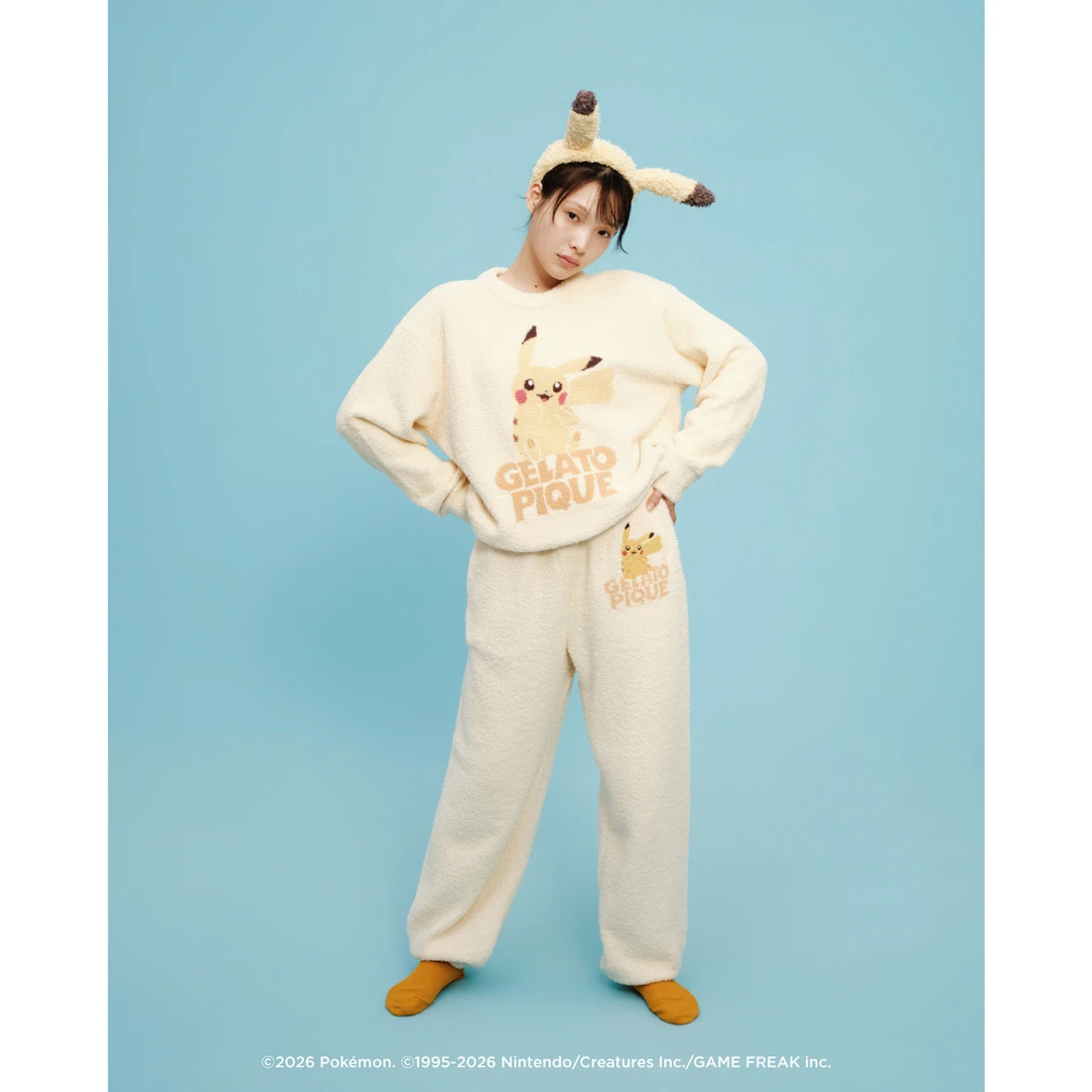 포켓몬 BABY MOCO 자카드 풀오버 & 롱 팬츠 세트 PWNT264002