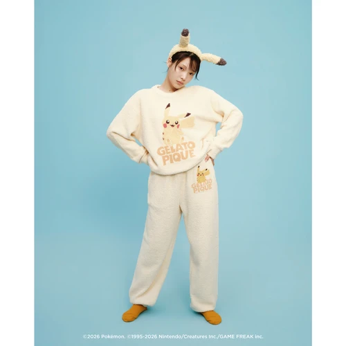포켓몬 BABY MOCO 자카드 풀오버 & 롱 팬츠 세트