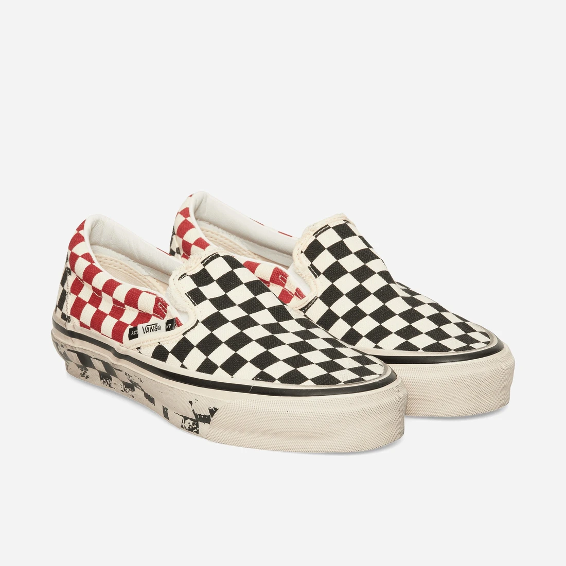 반스 Act of Disagreement LX Classic Slip-On 98 블랙 서양 장기판 VN00111F95Y1 이미지 2