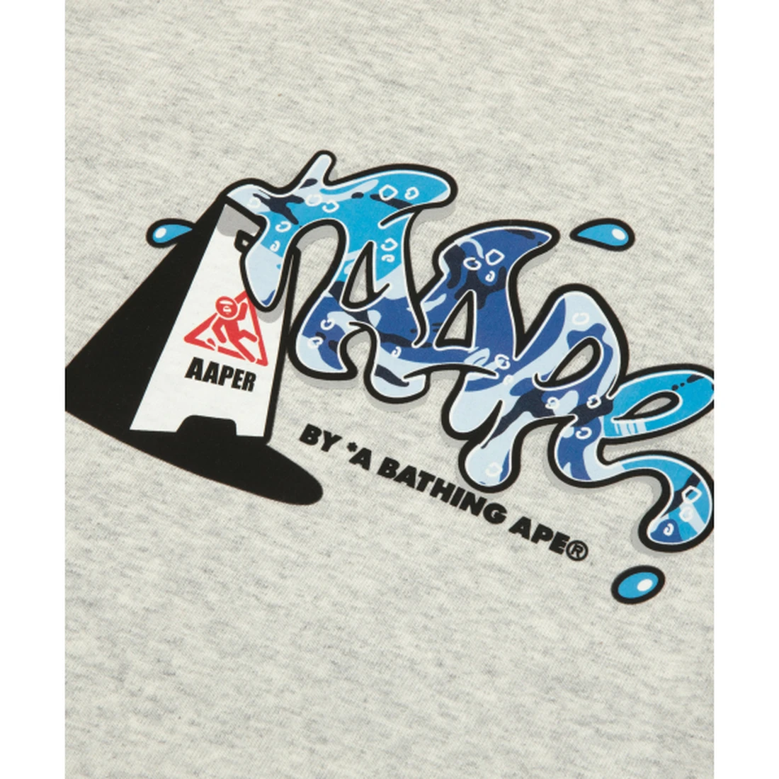 에이프 AAPER 그래픽 롱슬리브 티셔츠 그레이 AAPLTM1951XARWH2 이미지 3
