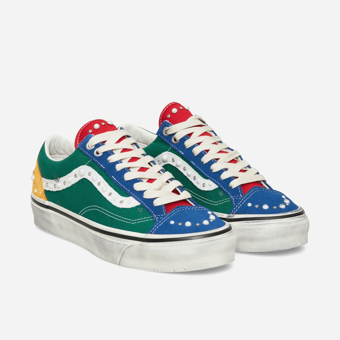 반스 LX 올드스쿨 36 펄라이즈드 요트 클럽 그린 VN000E8VBGK1 이미지 2