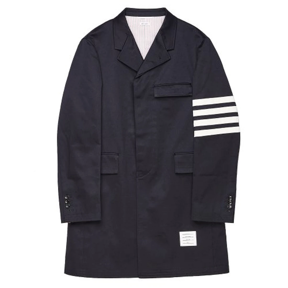 톰 브라운 체스터필드 트윌 코트 MOU543A 03788 415 NAVY MOU543A 이미지 3