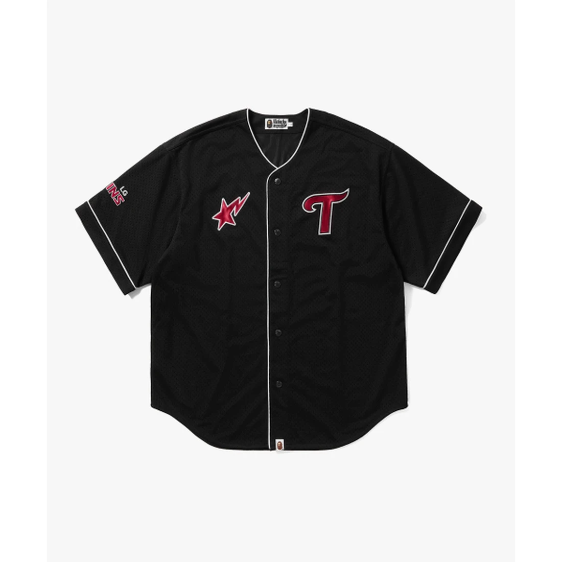 베이프 LG 트윈스 릴렉스드 핏 베이스볼 져지 001SRM731903CBLK