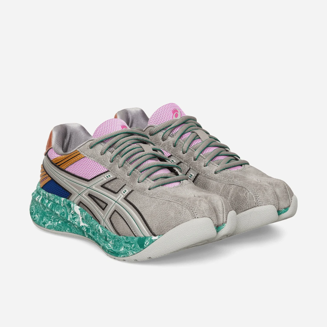 아식스 Women's Kiko Kostadinov Lyasa FF II 클레이 그레이 재스퍼 그린 1202A544-020 이미지 2