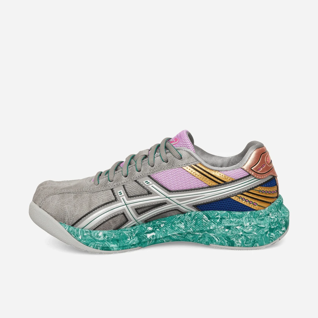 아식스 Women's Kiko Kostadinov Lyasa FF II 클레이 그레이 재스퍼 그린 1202A544-020 이미지 3