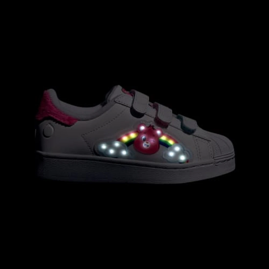 아디다스 아디다스 Care Bears 슈퍼스타 LED 라이트 컴포트 클로저 KK2160 이미지 3