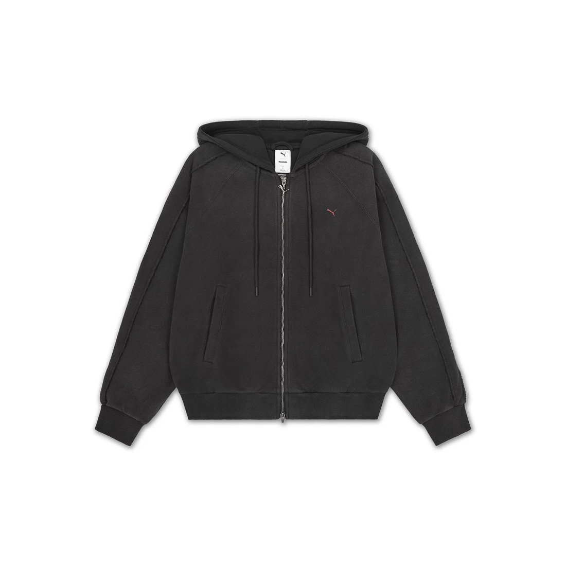 무신사 x 푸마 T7 풀 집 후디드 재킷 푸마 블랙 640538-01