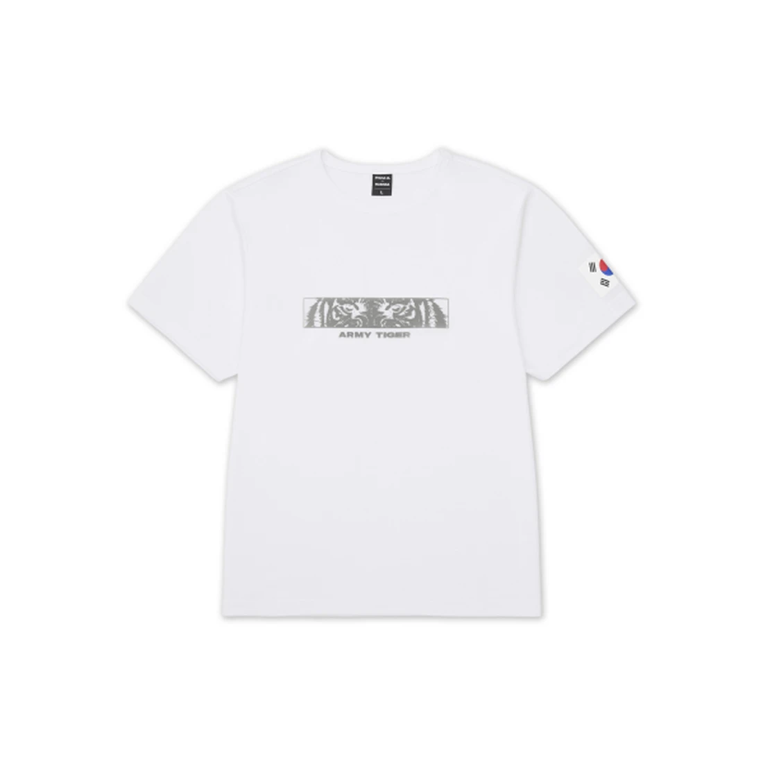 대한민국 육군 x 무신사 그래픽 숏슬리브 티셔츠 화이트 MSROTS2605WH