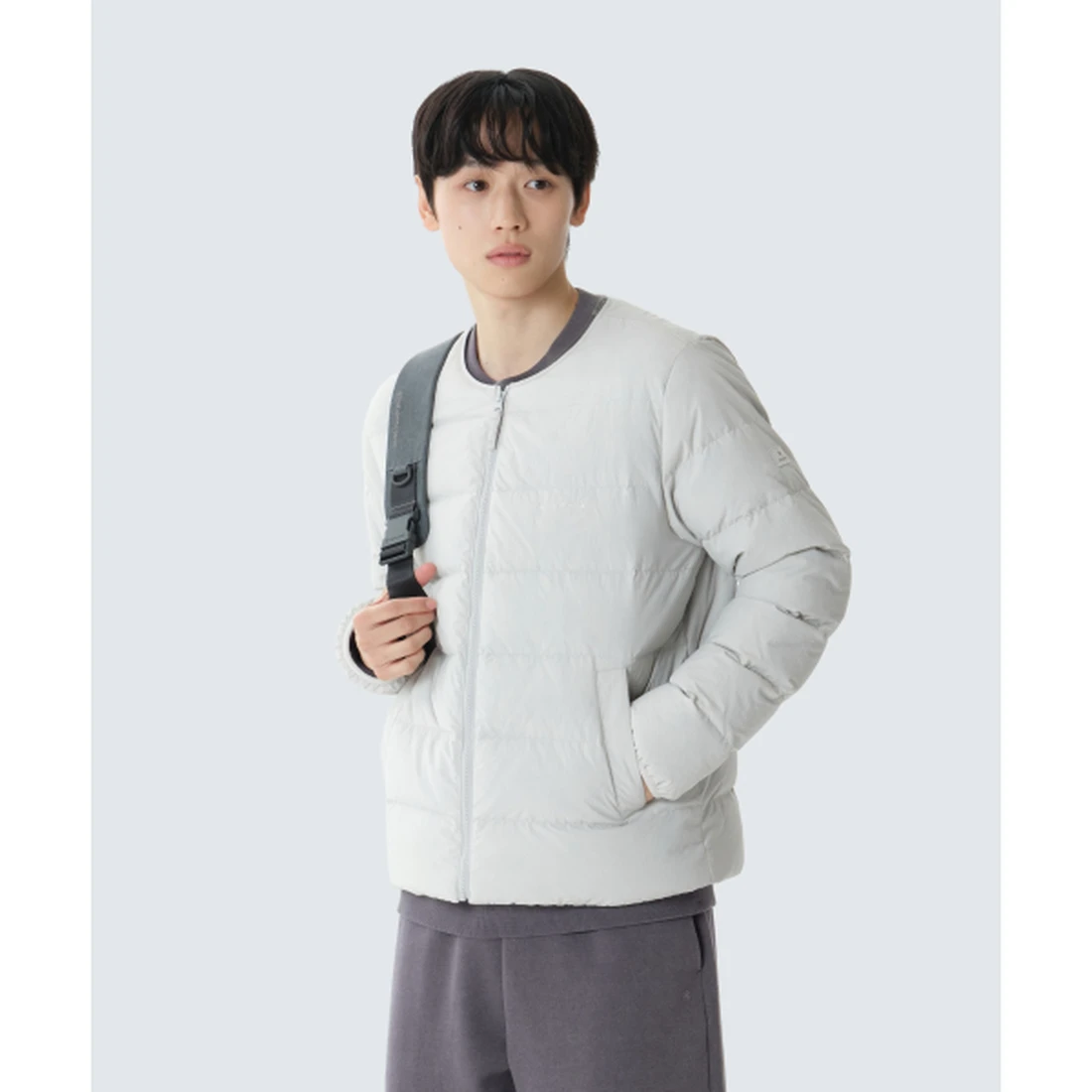 스노우 피크 랜드 경량 다운 자켓 스톤 그레이 S26WMGDJ60SG
