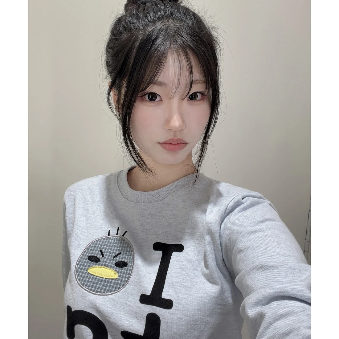 안녕자두야X탄산 꼬꼬 롱슬리브 (스카이블루) T26FCLS12 이미지 3