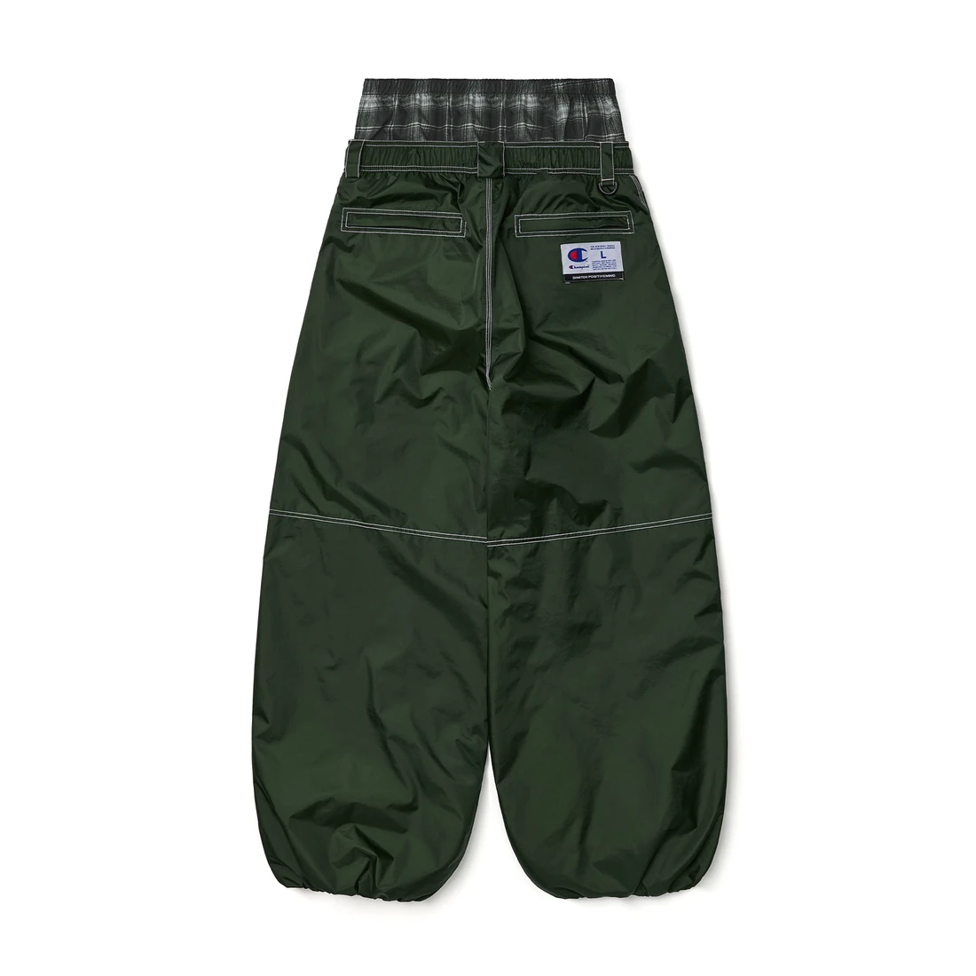 디미토 x 챔피온 스티치 밴디드 팬츠 다크 그린 NSSP27178 이미지 3