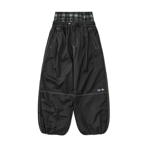 디미토 x 챔피온 스티치 밴디드 팬츠 블랙