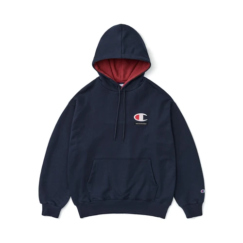 디미토 x 챔피온 C-로고 후디 네이비