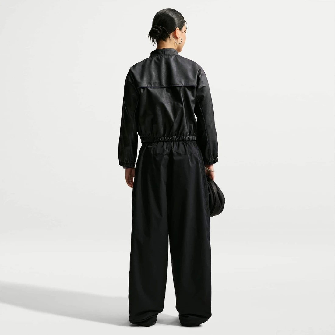 나이키 스포츠웨어 인조 가죽 트랙 재킷 W 블랙 그리드아이언 IM8455-010