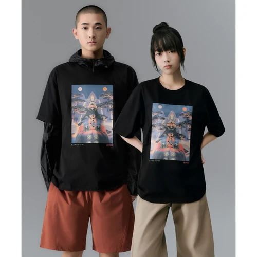 넷플릭스 x 무신사 스탠다드 킹덤 티셔츠 블랙