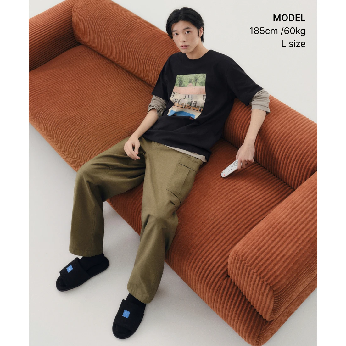 넷플릭스 x 무신사 스탠다드 수리남 티셔츠 블랙 MMFTSAB87-BK 이미지 2