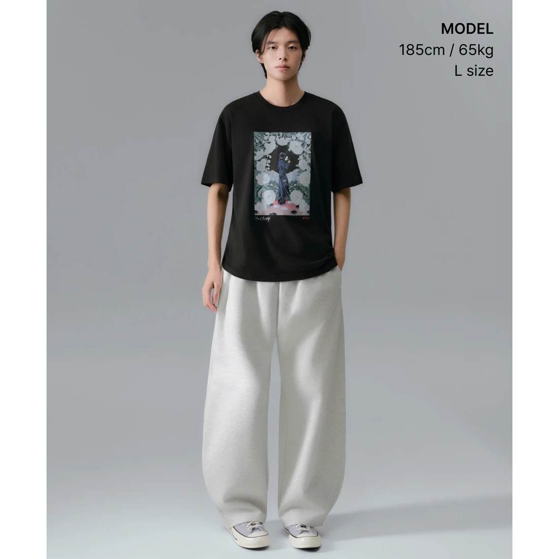 넷플릭스 x 무신사 스탠다드 더 글로리 티셔츠 블랙 MMFTSAB89-BK 이미지 3