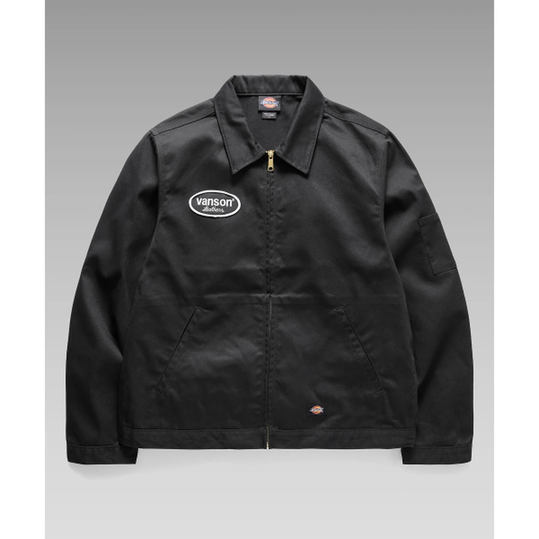 디키즈 (S,M,L) 디키즈 x 벤슨 레더스 아이젠하워 재킷 블랙 DKFJC2UA2BK