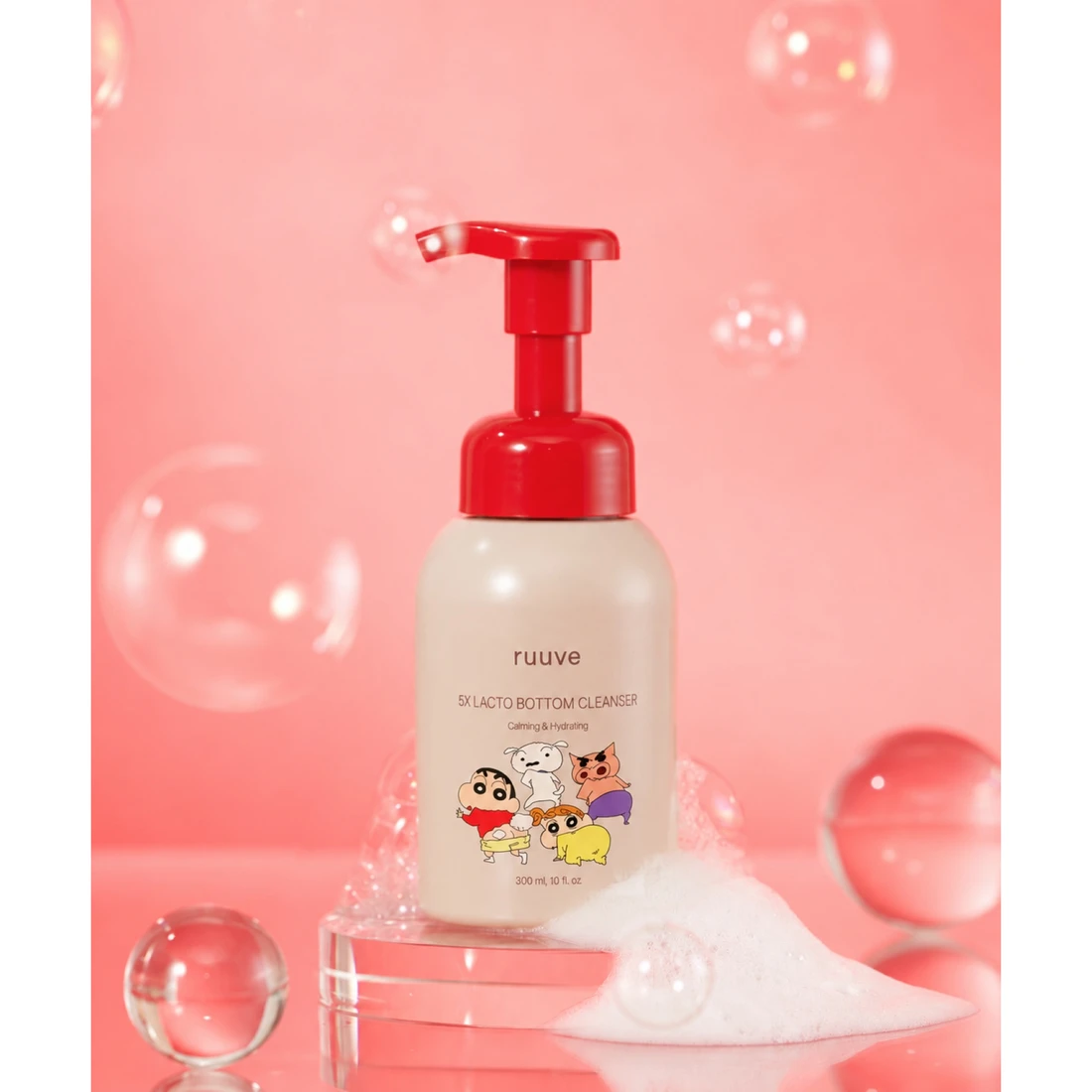짱구 x 러베 5X 락토 엉덩이 클렌저 300ml RUUVE-10004