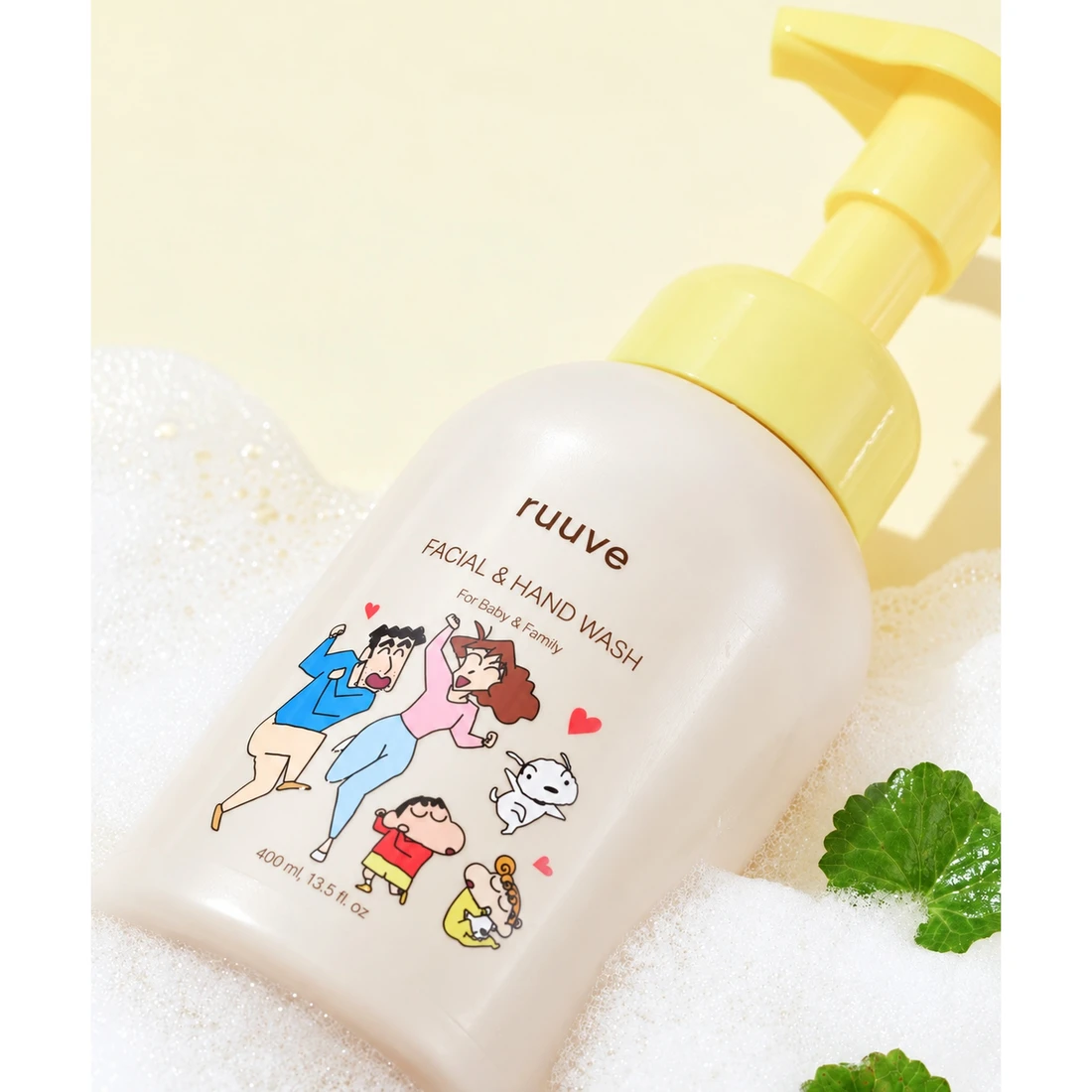 짱구 x 러베 페이셜 앤 핸드워시 400ml RUUVE-10009 이미지 2
