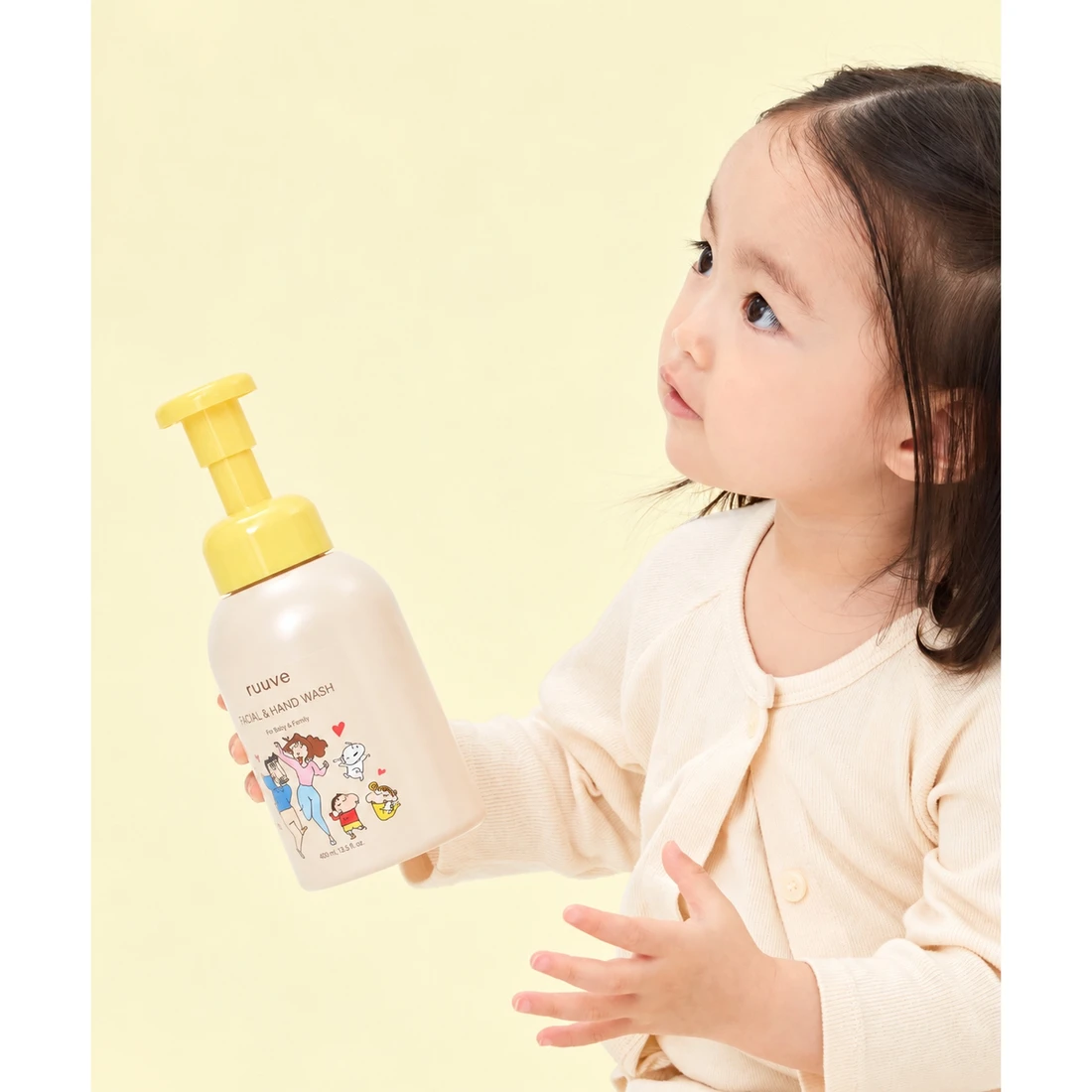 짱구 x 러베 페이셜 앤 핸드워시 400ml RUUVE-10009 이미지 3