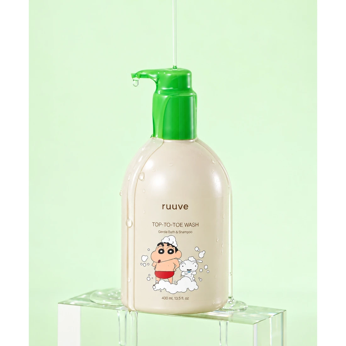 짱구 x 러베 아기 히알루론 올인원 탑투토 워시 400ml RUUVE-10007