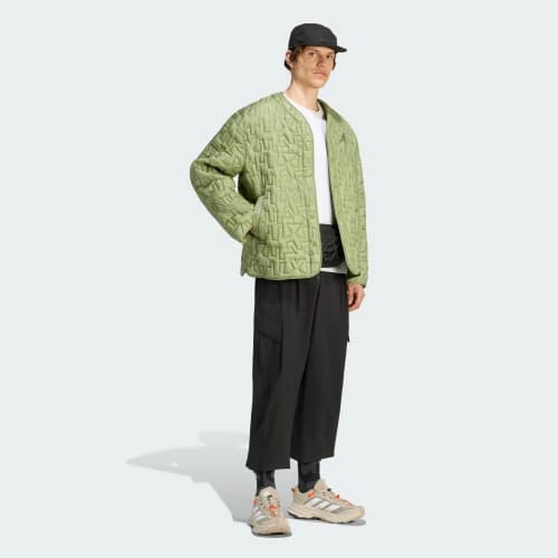 아디다스 테렉스 엑스플로릭 프리마로프트 루즈 필 인슐레이티드 라이너 재킷 텐트 그린 KU7948 이미지 3