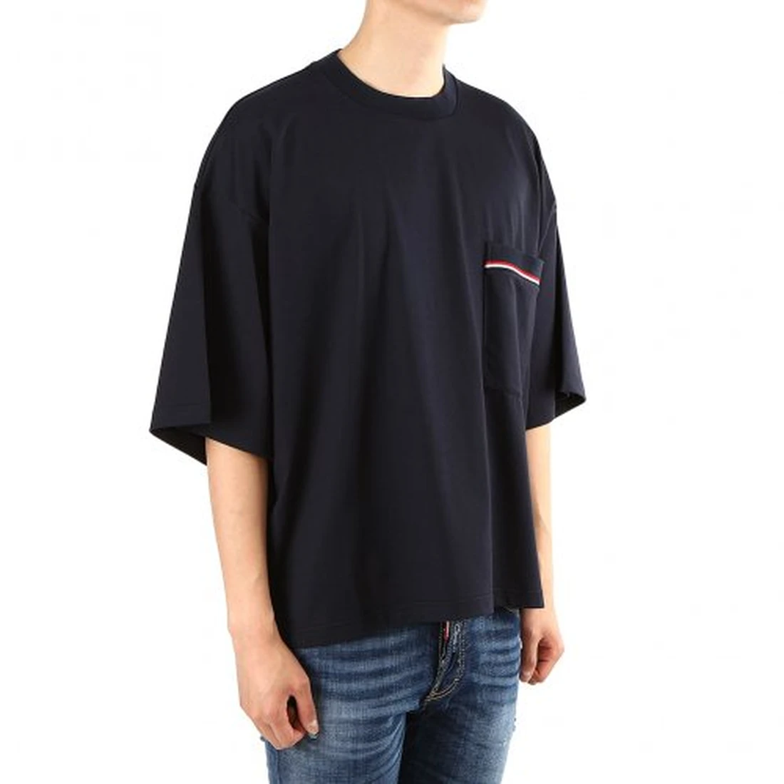 톰 브라운 오버사이즈 포켓 남자 반팔티셔츠 MJS099A01454415 이미지 3