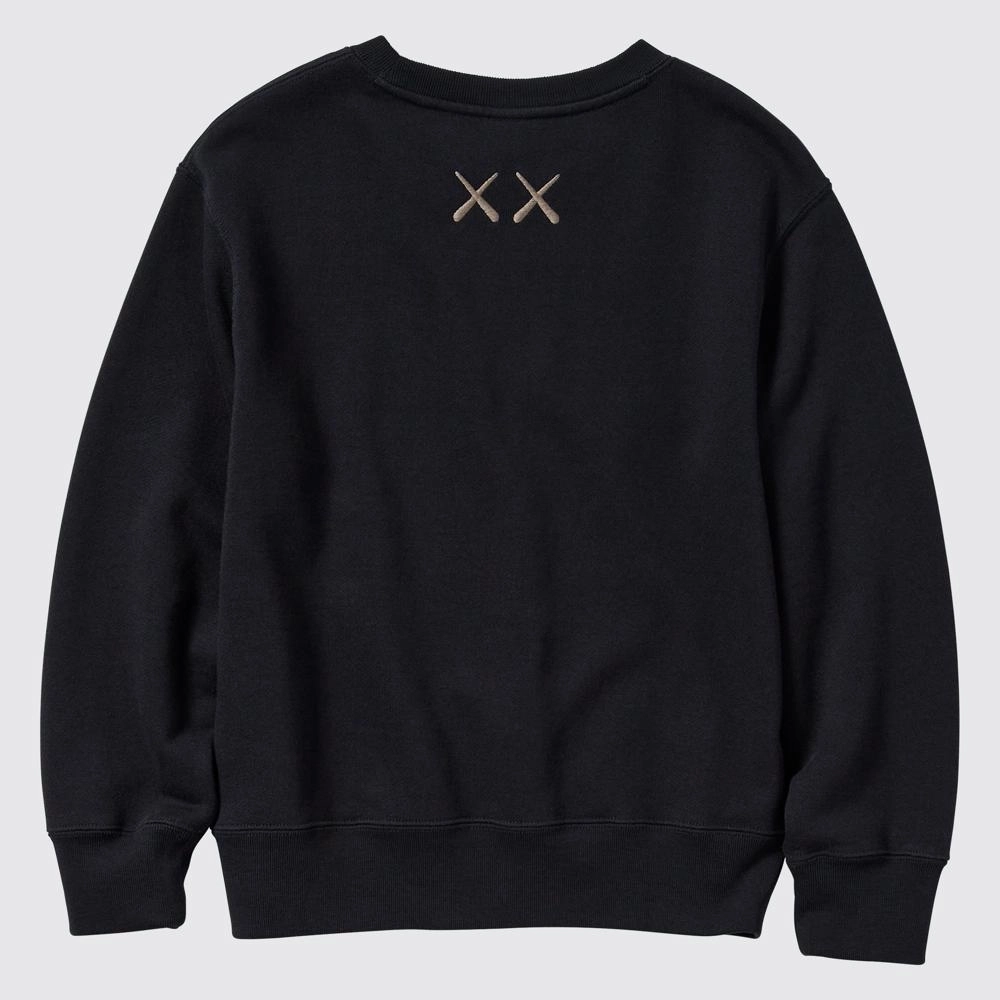 카우스 x 유니클로 스웻 셔츠 블랙 키즈 467776