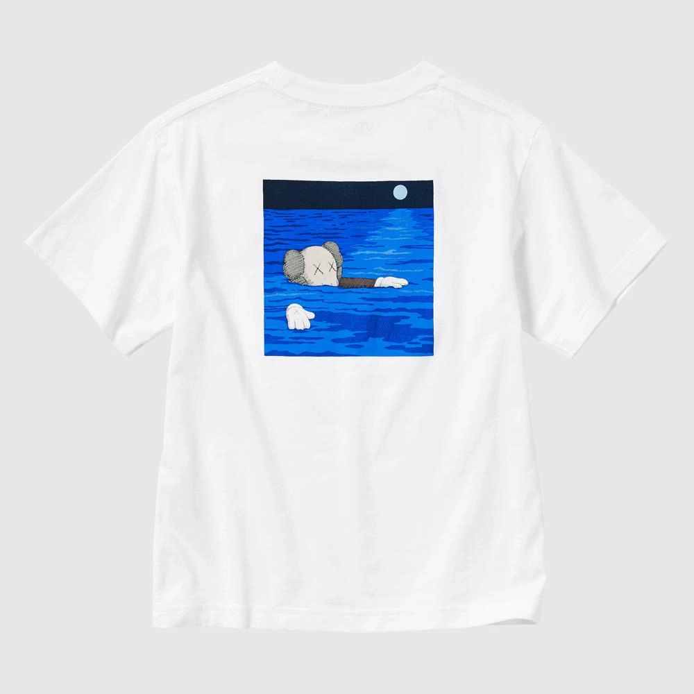 카우스 x 유니클로 UT 그래픽 티셔츠 화이트 키즈 467585