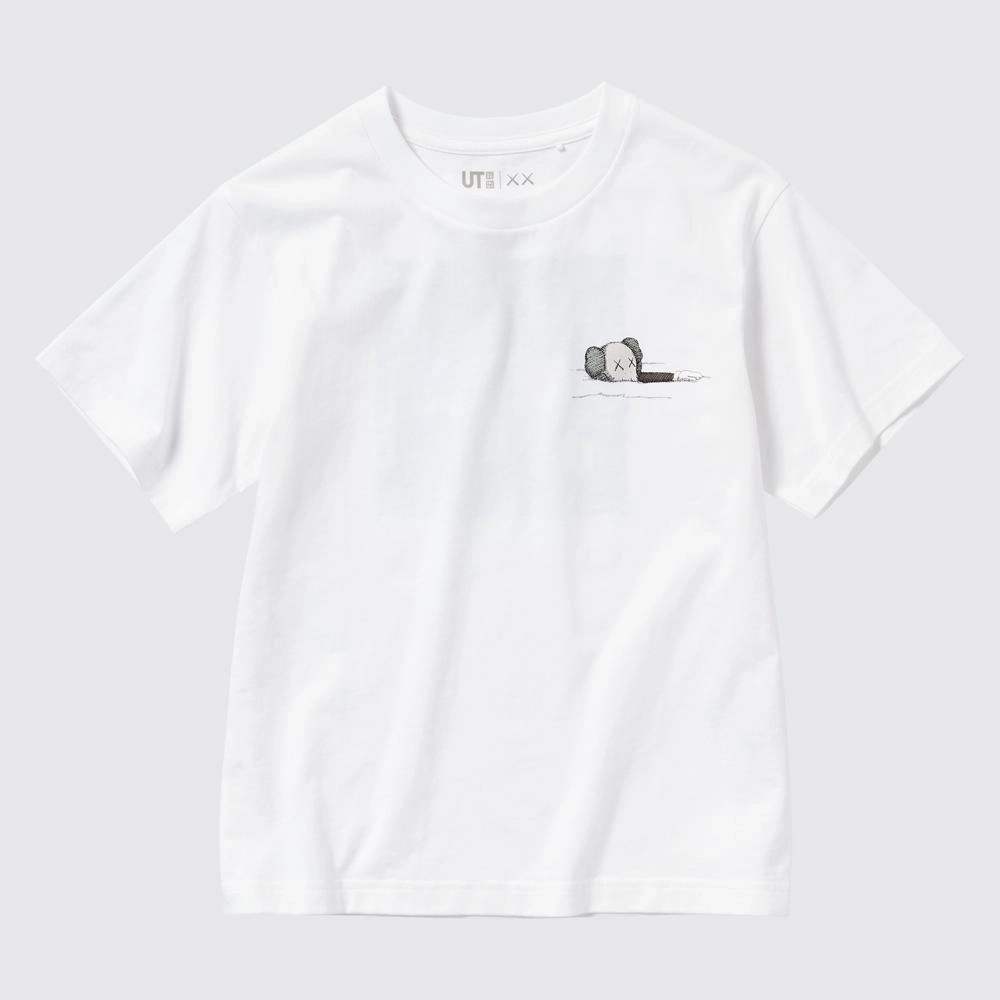 카우스 x 유니클로 UT 그래픽 티셔츠 화이트 키즈 467585