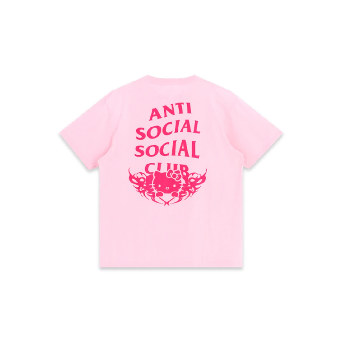 안티 소셜 소셜 클럽 x 헬로 키티 메탈 반팔 티셔츠 핑크 TI26C0301561