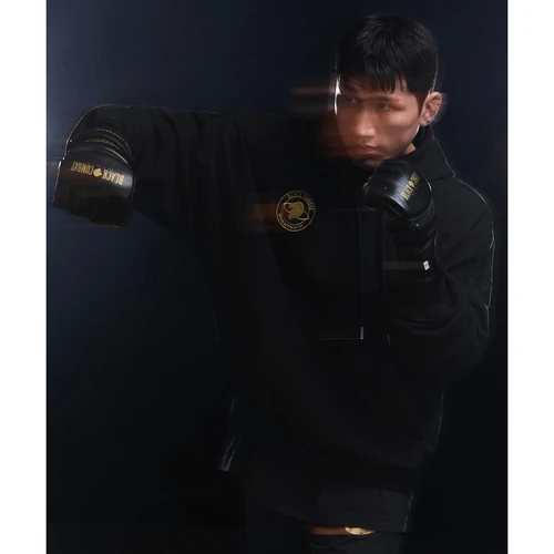 본투윈 x 블랙컴뱃 후디 블랙