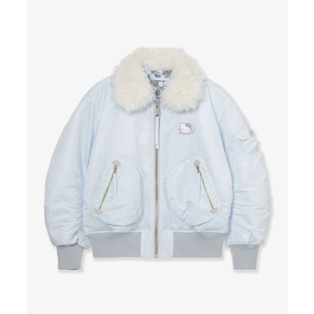 헬로키티 x 에이이에이이 봄버 자켓 아이스 AE46LWJK001ICE