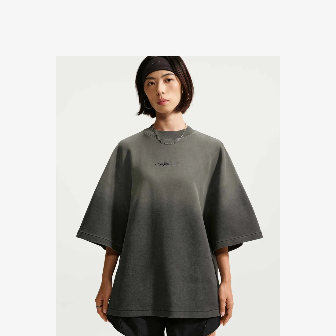 나이키 에너지 오버사이즈 숏슬리브 탑 블랙 (IM6088-010) 우먼스 IM6088-010 이미지 2
