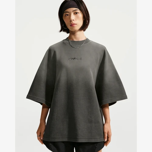 나이키 에너지 오버사이즈 숏슬리브 탑 블랙 (IM6088-010) 우먼스