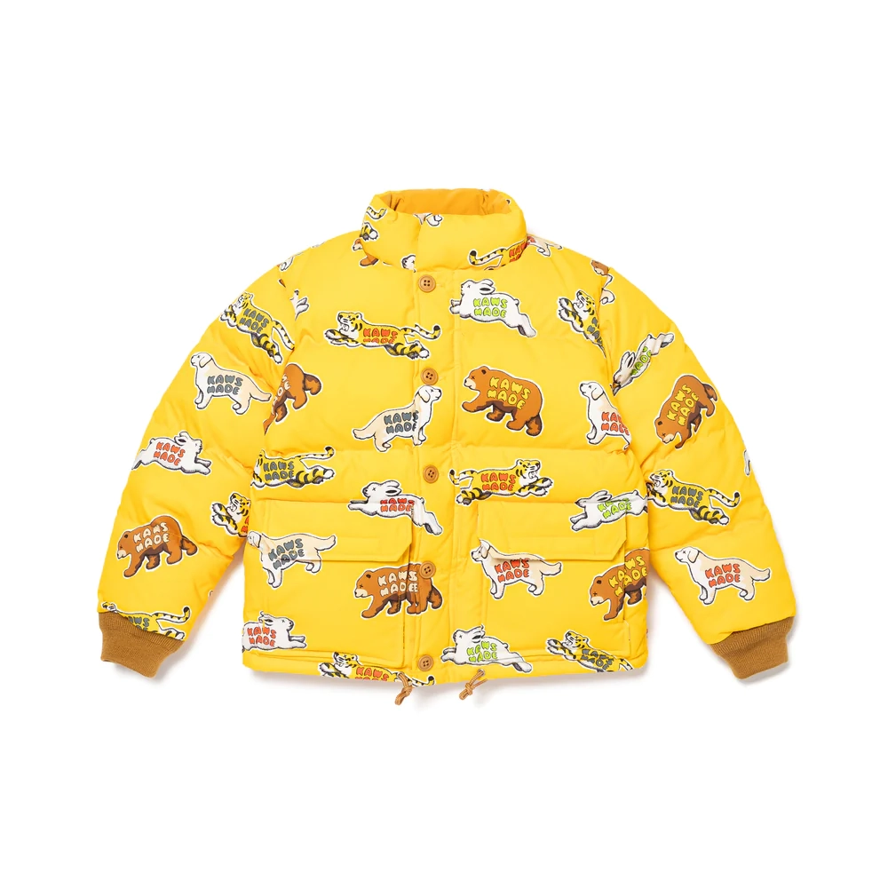 카우스 x 휴먼메이드 다운 자켓 키즈 옐로우 XX26JK005-YELLOW