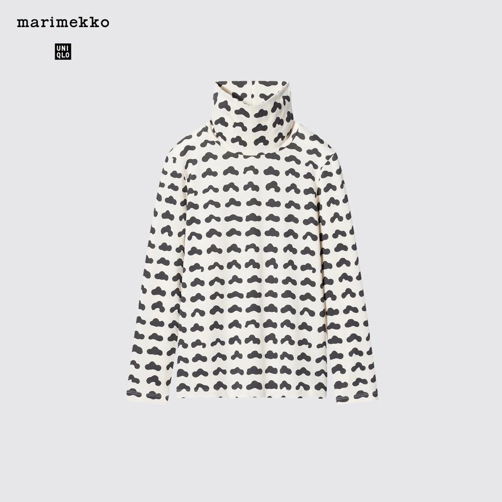 마리메꼬 x 유니클로 히트텍 터틀넥 티셔츠 오프 화이트 키즈 467338-01