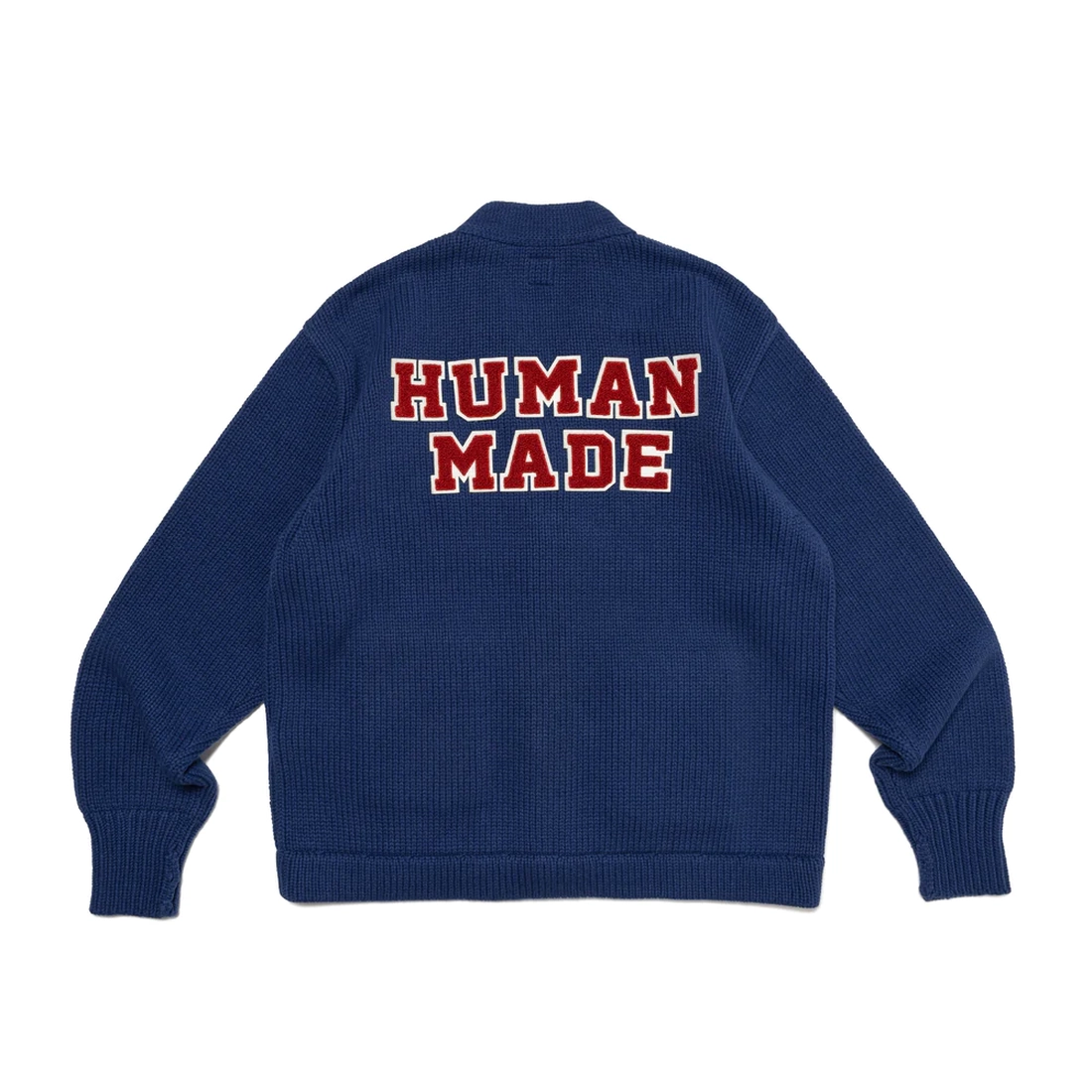 휴먼 메이드 로우 게이지 니트 가디건 블루 HM27CS036-BLUE
