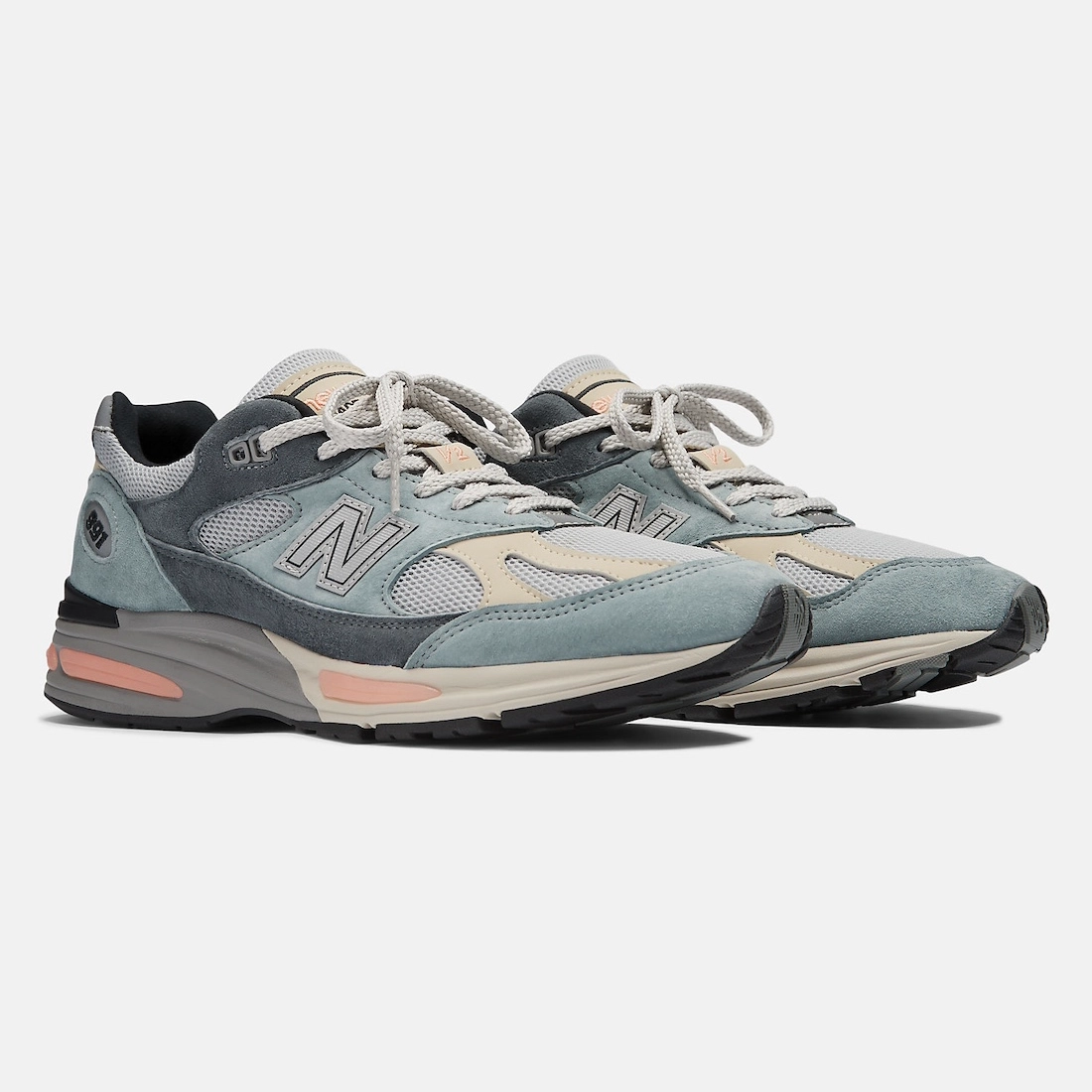 뉴발란스 991v2 메이드 인 UK 블루 실버 U991SG2