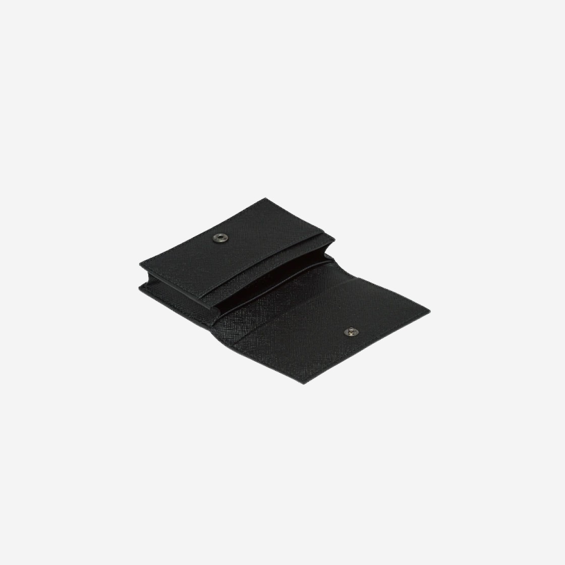 Prada Saffiano Name Card Holder Black 2MC122 QME F0002