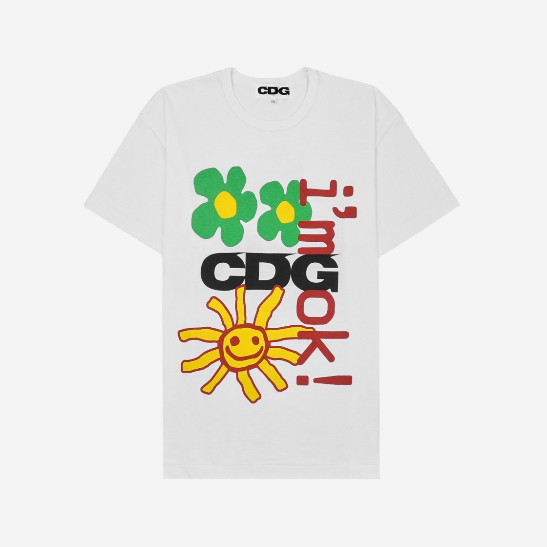 CDG] CDG x CPFM 아임 오케이 티셔츠 #2 화이트 발매 정보 - SG-T002