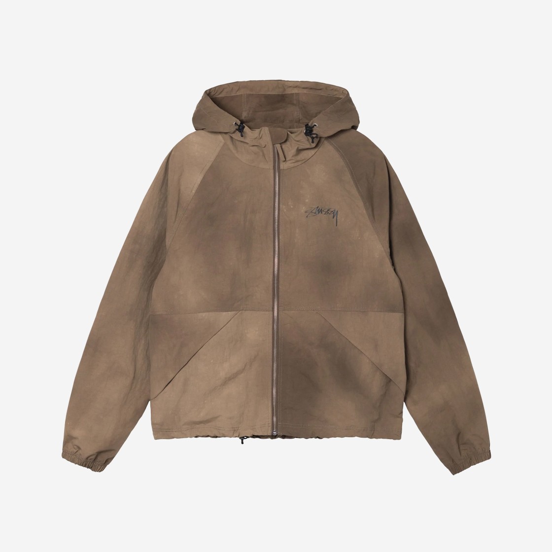 STUSSY BEACH SHELL WAVE DYE COFFEE ブラウン - ジャケット/アウター