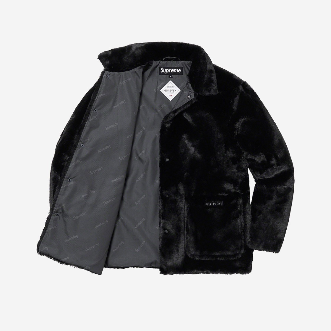 SUPREME] 슈프림 투톤 포우 퍼 샵 코트 블랙 - 21FW 발매 정보 - 럭드