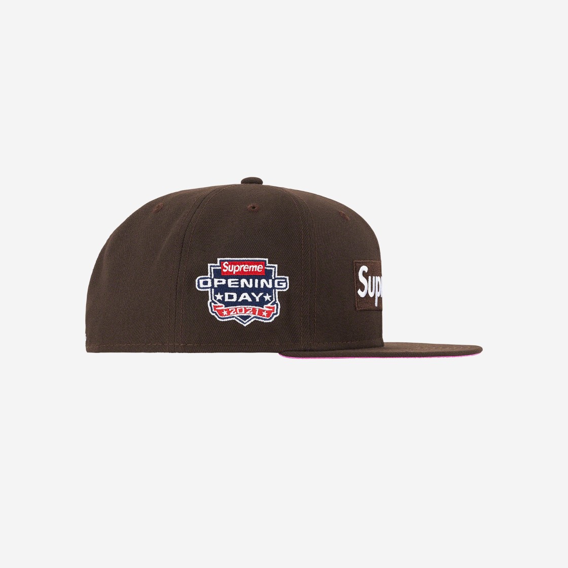 Supreme No Comp Box Logo New Era Brown