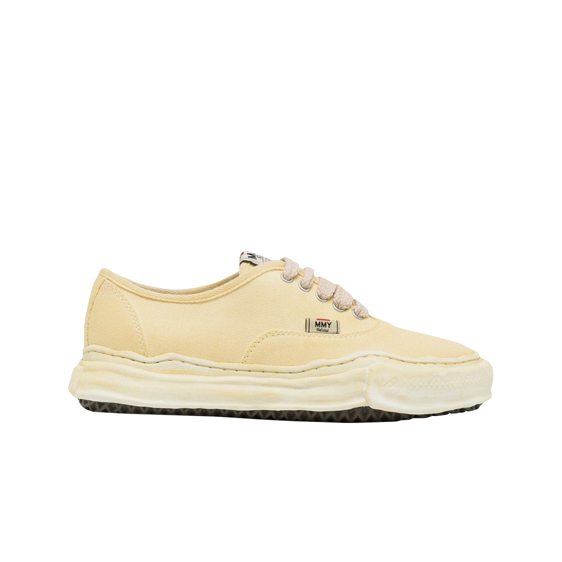 메종 미하라 야스히로 베이커 OG 솔 오버다이드 캔버스 로우탑 베이지 A06FW718-BEIGE