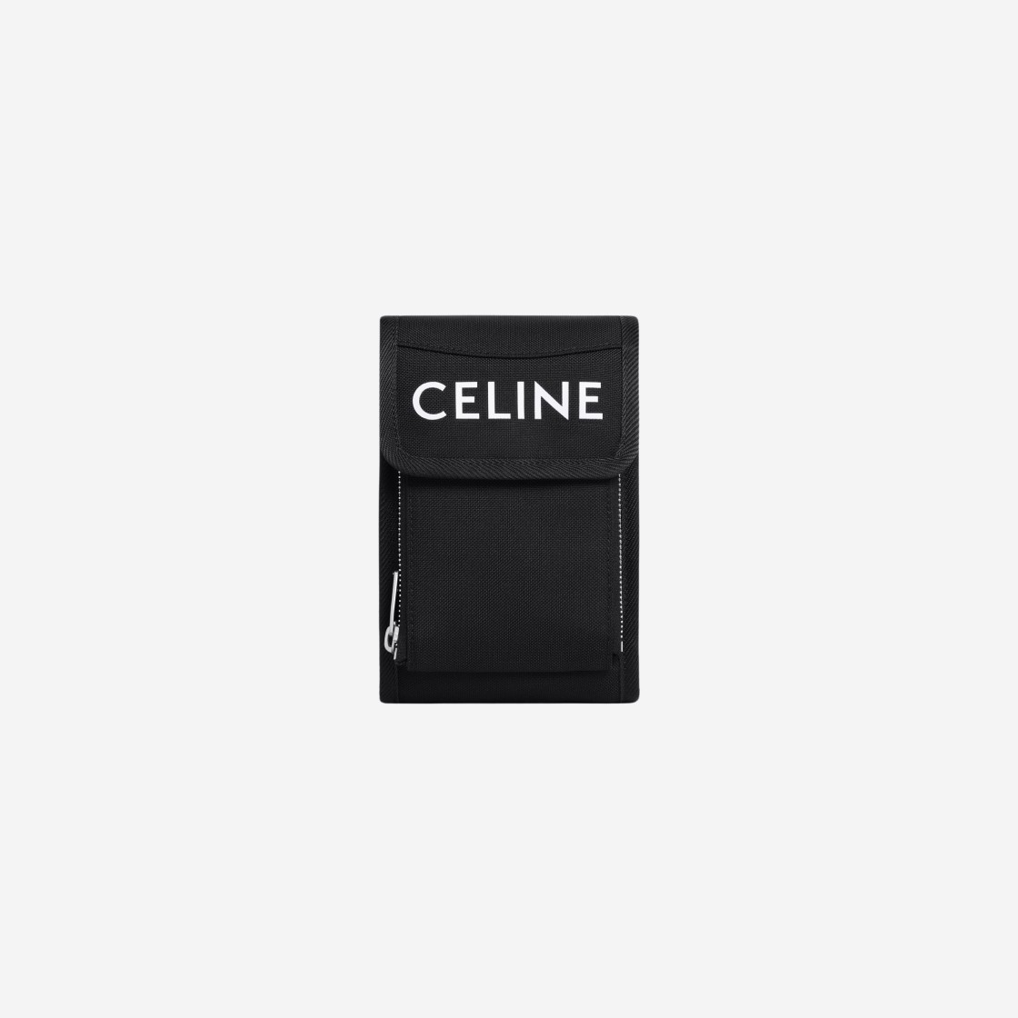 셀린느 나일론 셀린느 프린트 트레킹 플랩 폰 파우치 블랙 10K032EIY-38SI