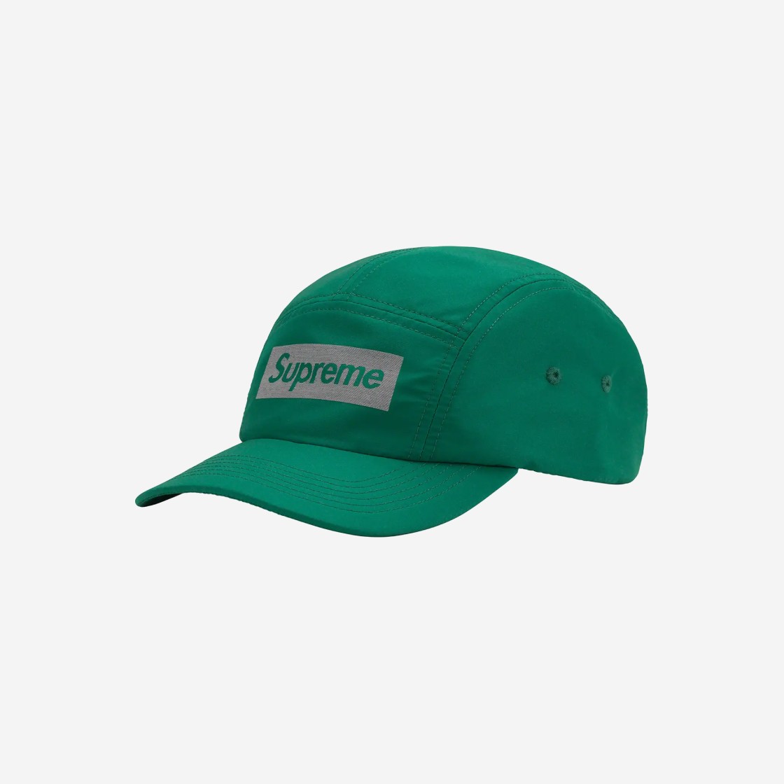 Supreme Jacquard Logo Camp Cap (Green)